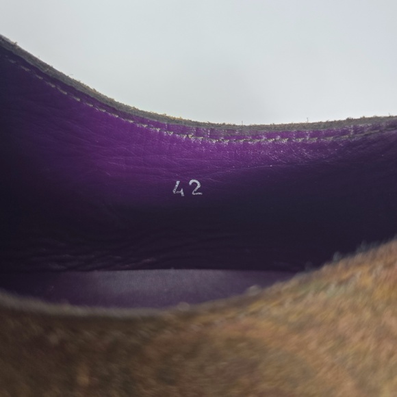 Etro Men’s Shoes Sz 42 (US 9) Wingtip Oxford Brown Leather & Suede Made in Italy - Picture 12 of 14